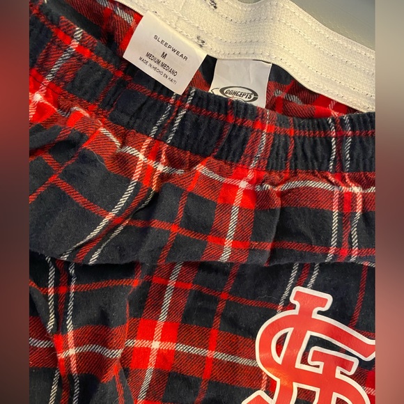 Women’s St Louis Cardinals Concepts Sports Flannel Sleep Shorts - Picture 2 of 2